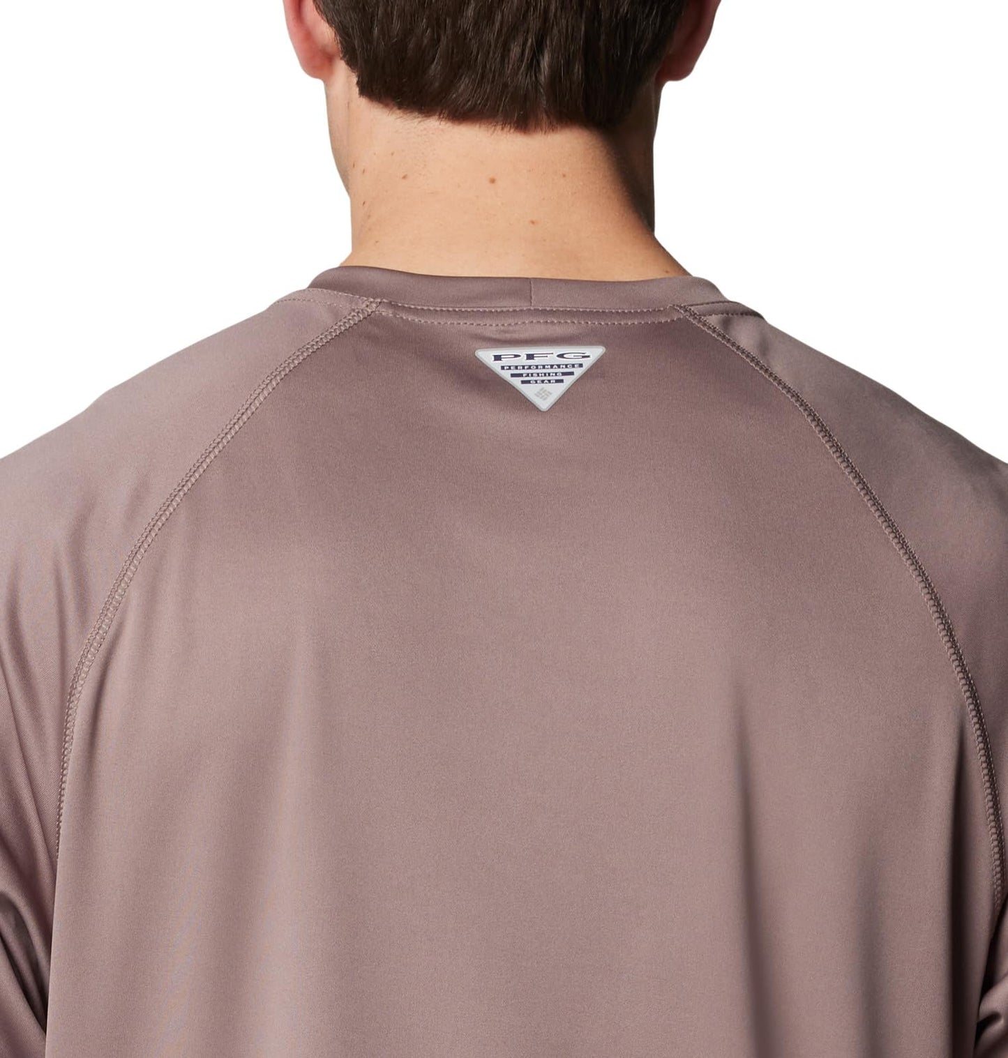 Columbia Men's Terminal Tackle Long Sleeve Shirt, Iron/Black Logo, Large