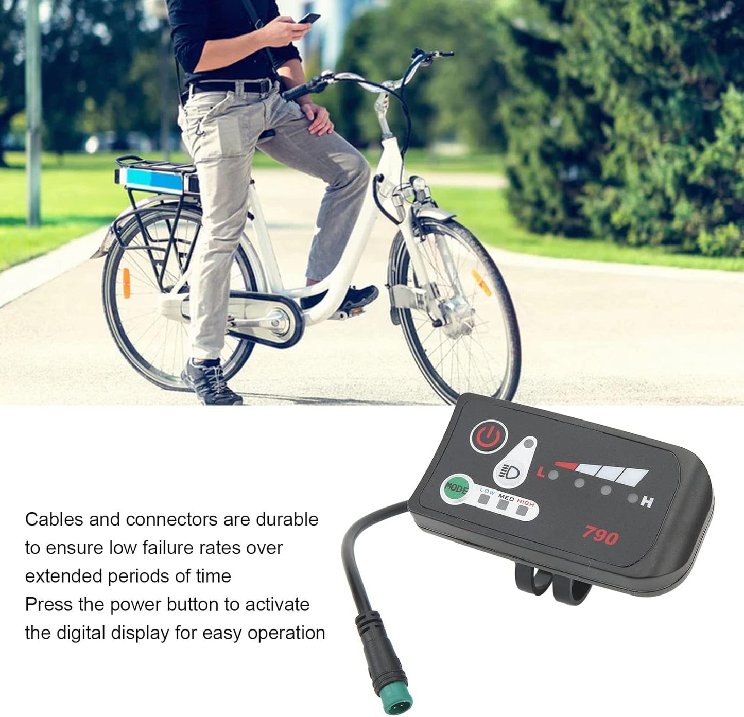 24V 36V 48V Electric bikes Led Display Control Panel , 790 Led Display For Electric bikes 810 Control Electric Bicycle(36V)