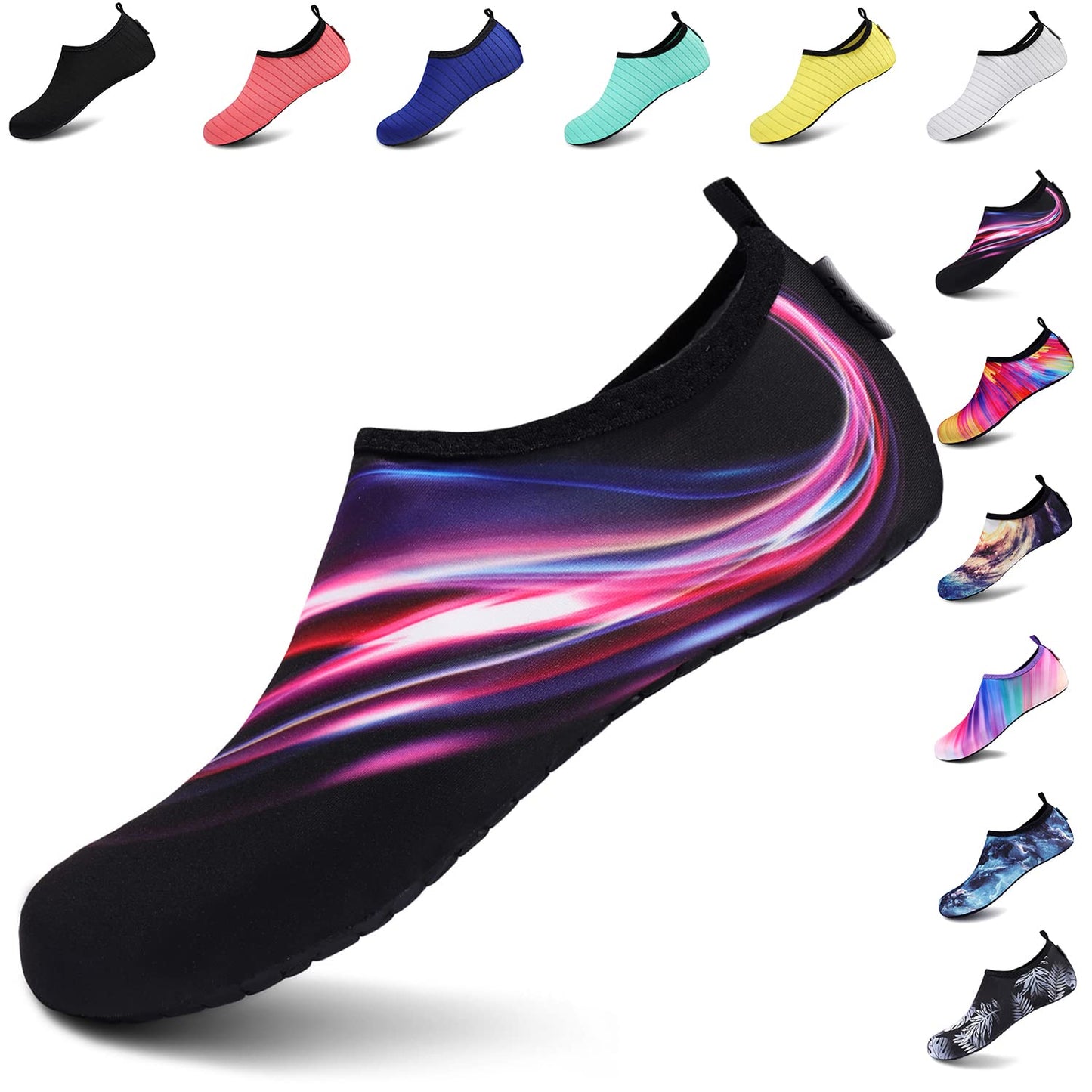 VIFUUR Water Sports Unisex Shoes Purple/Red Aperture - 11-12 W US / 9.5-10.5 M US (42-43)
