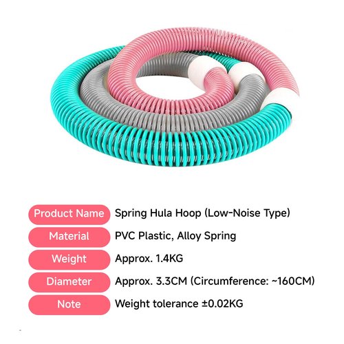 BESTOKAY Infinity Hoop, Weighted Hula Hoop, Hula Hoops for Adults, Weighted Hula Hoops for Women - Spring Weighted Design Burns Fat, Shapes Waist, Back-Friendly Workout with Safety Rope