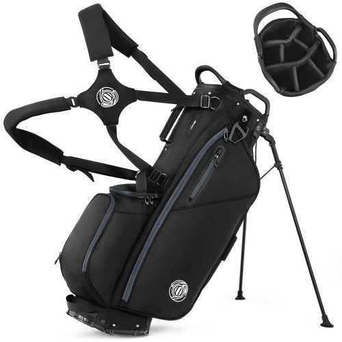 Sturdum 7 Way Golf Stand Bag, Lightweight Golf Bags for Men Women with Full-Length Dividers, Ergonomic Design, Weather-Resistant, Multi Pockets
