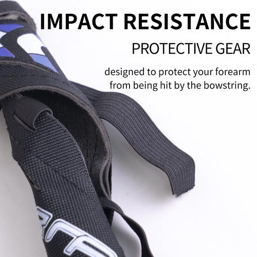 Moyujian 11.2in Long/6.7in Short Armguard Professional Competition Archery Bow Range with 4-Strap/2-Strap Buckles Shooting Practice Guard Nylon Carbon Forearm Protector Arm Guard（Black，Long）