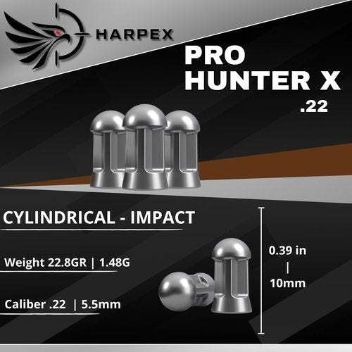 Pro Hunter X Airgun Pellets .22 Caliber 22.8gr(1.48g) Domed - 180ct