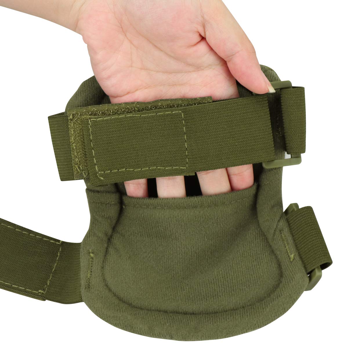 Tactical Combat Knee & Elbow Protective Pads Set for Outdoor CS Paintball Game Cycling Safety Skateboarding Gear Skates Knee Protection Guard Pads (FG)