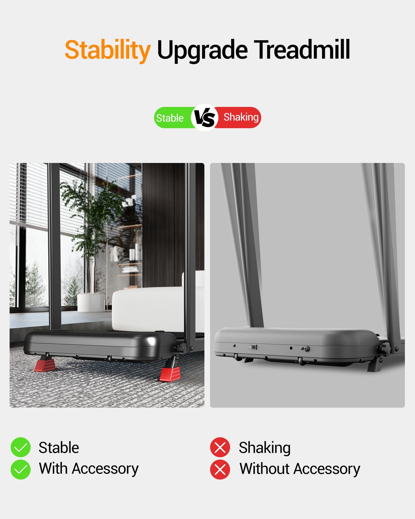 Walking Pad with 17% Incline Upgrade Portable Treadmill for Home Small Space 300LBS with Remote Control
