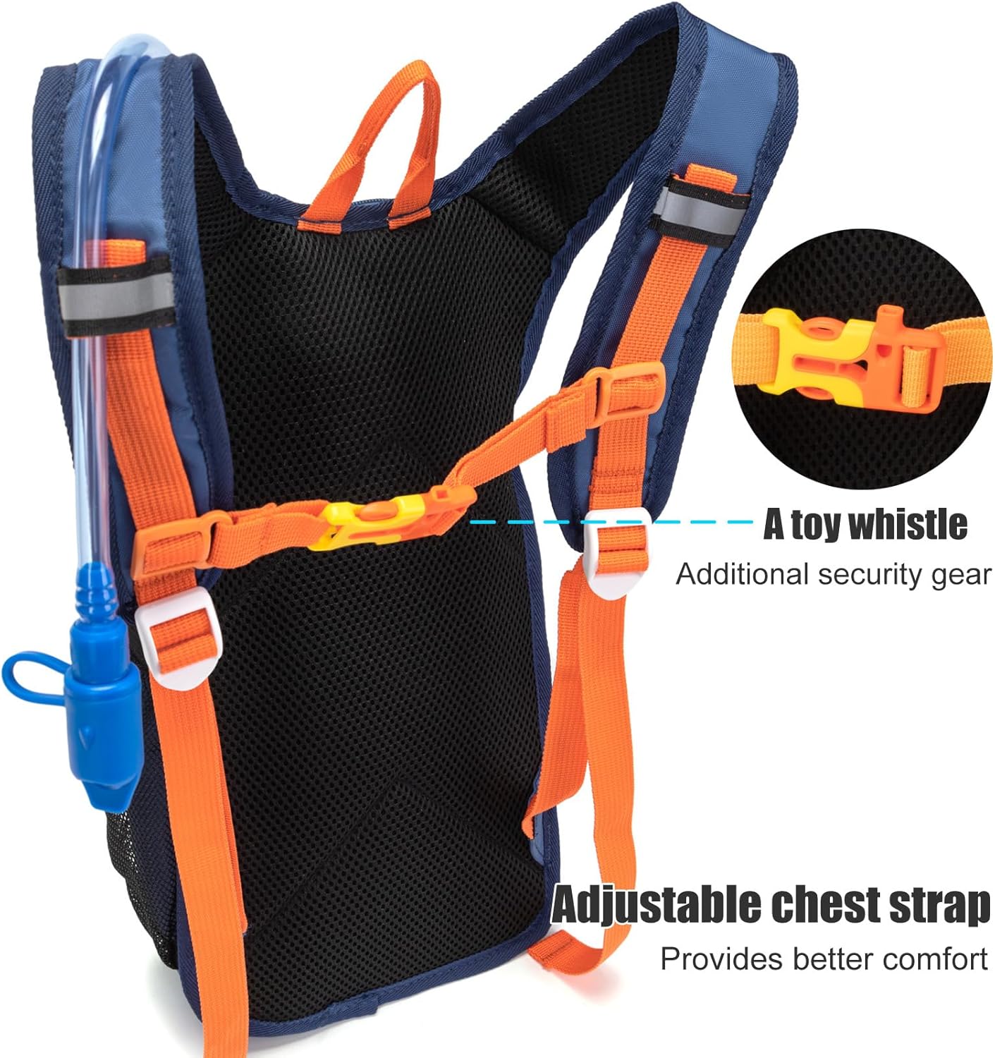 Ivygreen Kids Hydration Backpack, Hiking Backpack for Boys or Girls with 1.5L Water Bladder