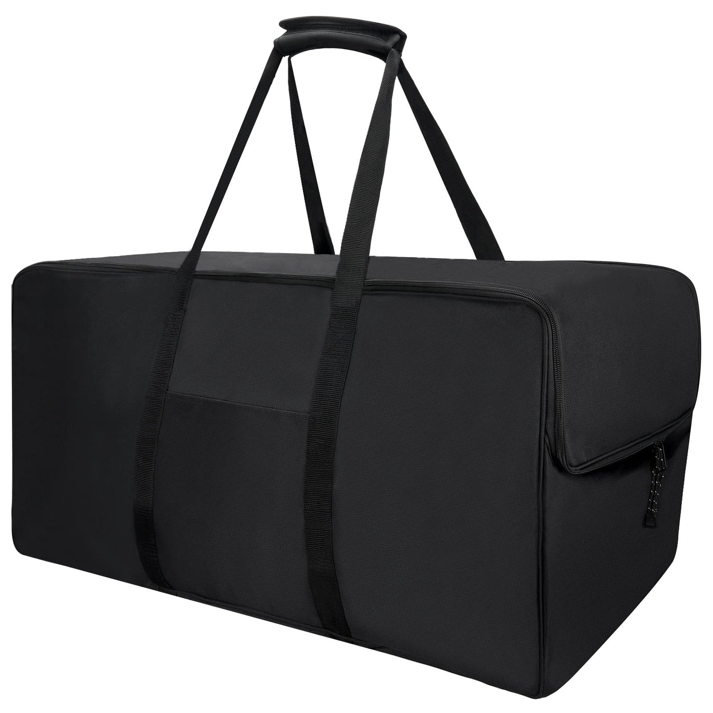 Extra Large Travel Duffle Bag - Heavy Duty Sports Gym Equipment Bag for Traveling & Camping (Black, 32.6-Inch)