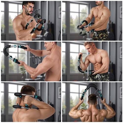 Twister Arm Exerciser 60-110lb Home Fitness Equipment Men's Strength Training Adjustable Spring Exercise Bar Chest Workout Equipment