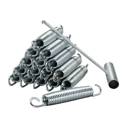 Trampoline Springs Heavy Duty 5.5-7Inch Stainless Steel Trampoline Replacement Springs Universal Trampoline Accessories with Spring Tool with 16 Pack (5.5inch)