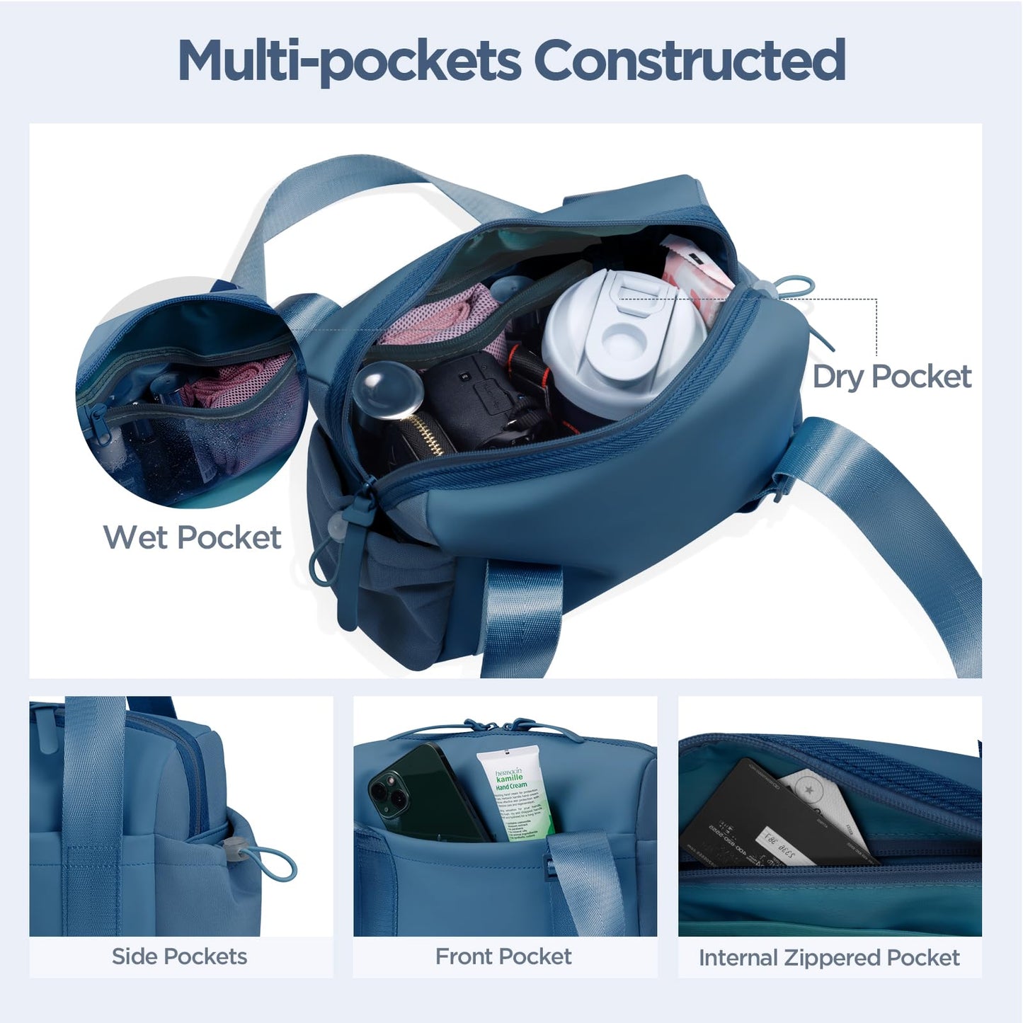 Mini Gym Bag for Women Girls Small Gym Tote Bag with Wet Compartment Waterproof Travel Duffle Bag Cute Workout Sport Bag
