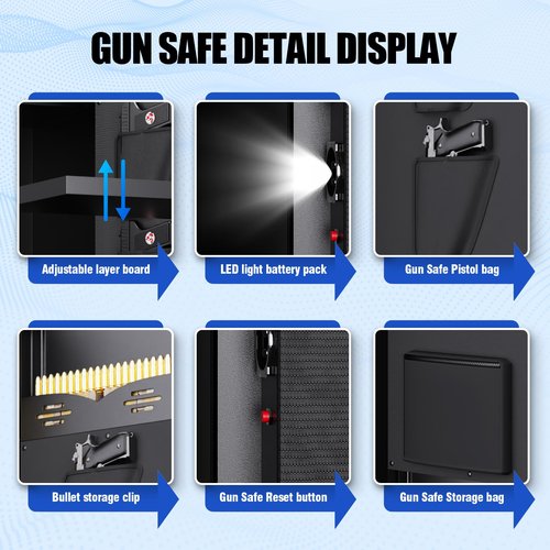 TXTDPL Gun Safe, Large Gun Safe