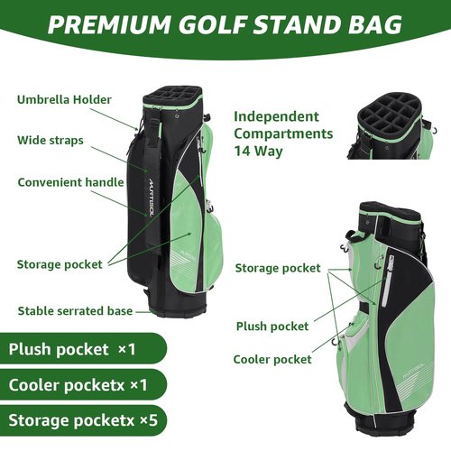 XDriveMax 10 Pieces Complete Mens Womens Golf Clubs Set Right Hand for Men Women Includes Cart Bag with Rain Hood, 1#Driver 3#Wood #5 Hybrid,with 3 Head Covers, 6# 7# 8# 9# PW# Irons and Putter