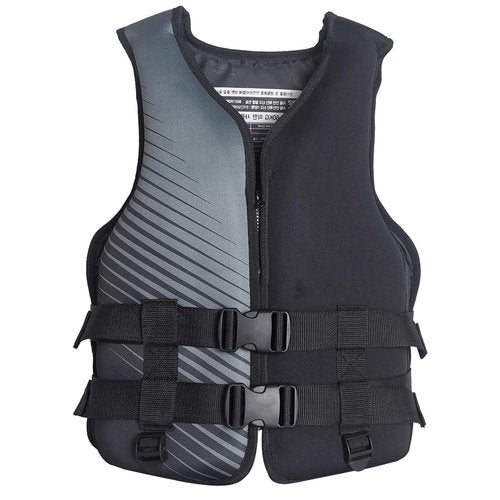 Heavy Duty Life Jacket for Adults, Neoprene Safety Vest with Quick-Release Buckles, for Kayaking, Rafting, Boating & Water Sports(Small)