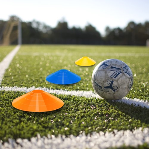 CLEAN PIONEER 60 Pack Agility Soccer Cones with Portable Bags & Brackets, Premium Quality Sport Cones Used for Football,Basketball, Sports Training