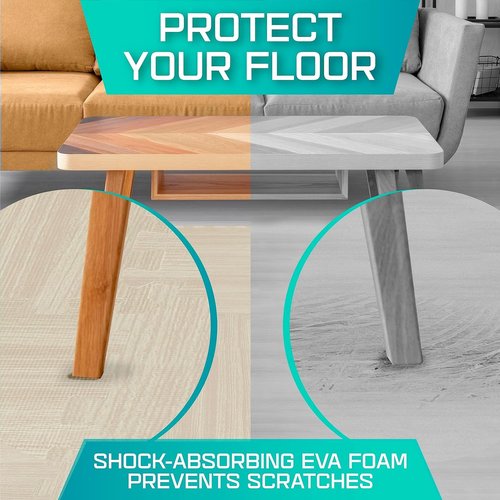 Yes4All EVA Interlocking Mats, Puzzle Floor Tiles, Foam Floor Padding with Border for Furniture, Home Space, Living Room, Garage 11,22,32 SQFT