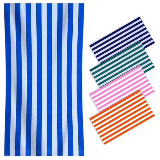 Genovega Oversized Terry Beach Towel 36 x 72 in Soft Extra Large Big Pool Swim Towels for Adults XL Clearance Big Travel Blanket Cruise Accessories Essentials Lounge Chair Cover Anchor Grey