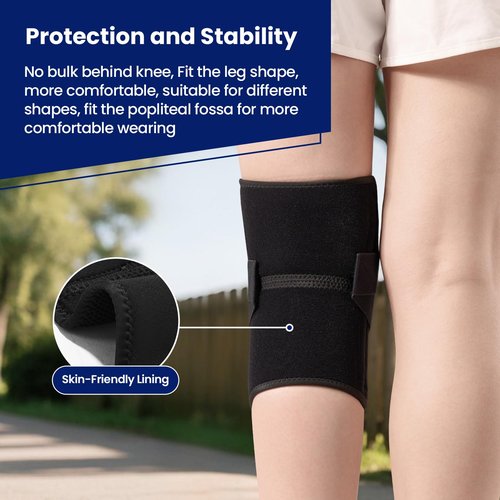 JOMVD Knee Brace for Knee Pain, Meniscus Tear, Adjustable Knee Support with Side Spring Stabilizers for Meniscus Tear, Arthritis, Patella Stability, Knee Pain Relief, Women and Men