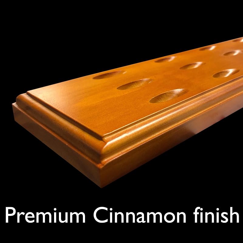 Viper Cinnamon Finish Wall-Mounted Dart Holder Display, Holds 12 Darts