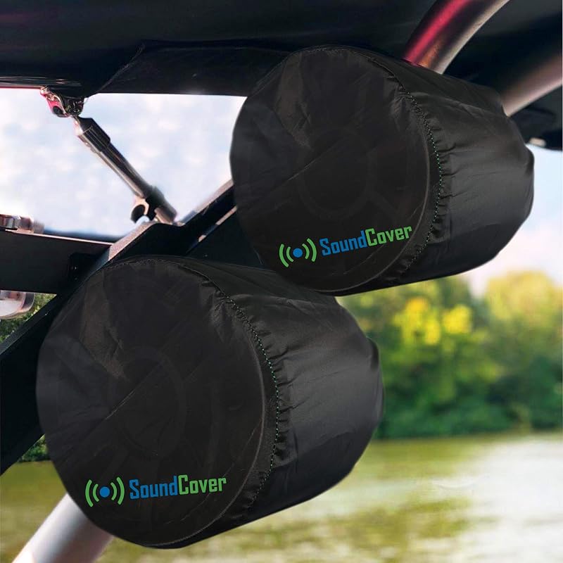 Medium Marine Wakeboard Tower Speaker Covers for 6.5" Round or 6x9" Oval Speakers - 210T Polyester, UV Coating