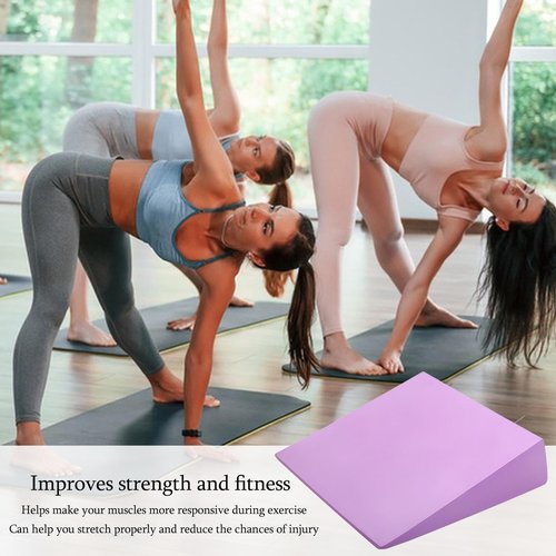 Calf Stretch Wedge, Squat Wedges Foot Wedge, Yoga Wedge Slant Board, Foam Wedge Stretching Blocks, Squat Wedges For Yoga, Heel Squats Calf Stretcher, Wedge Block For Balance, Strength, Stretch