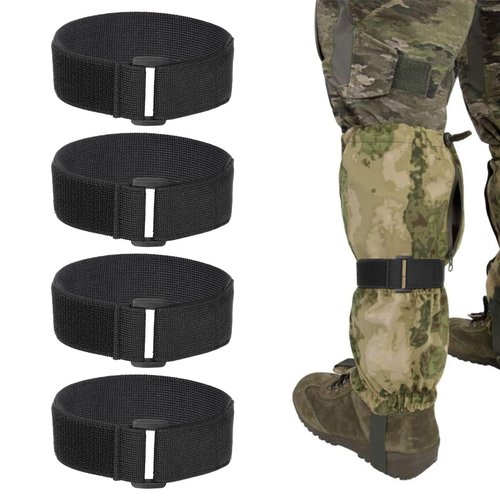 Giantree 4-Pack Boot Straps, Nylon Sports Straps, Adjustable Elastic Leg Strap, Adjustable Cycling Fishing Pants Safety Thigh Trouser Replacement Strap for Cycling, Fishing, Hiking, Wading