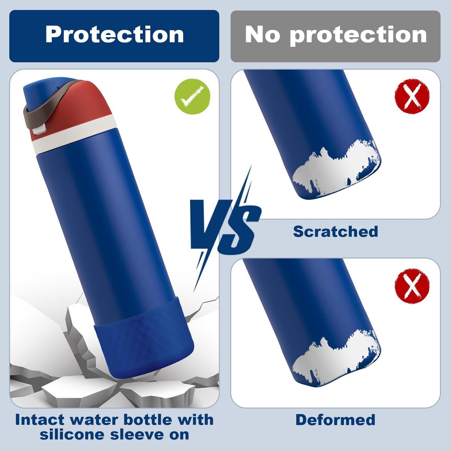 Silicone Boot for Owala Water Bottle 24 oz, Anti-Slip Protective Sleeve for FreeSip/Twist/Flip Stainless Steel Water Bottles Accessories