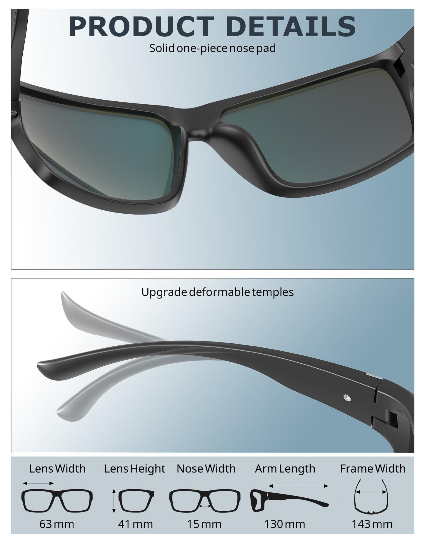KALIYADI Polarized-Sunglasses Men Sports Sun-Glasses: Men Polarized Sunglasses Women UV400 Protection for Fishing Golf