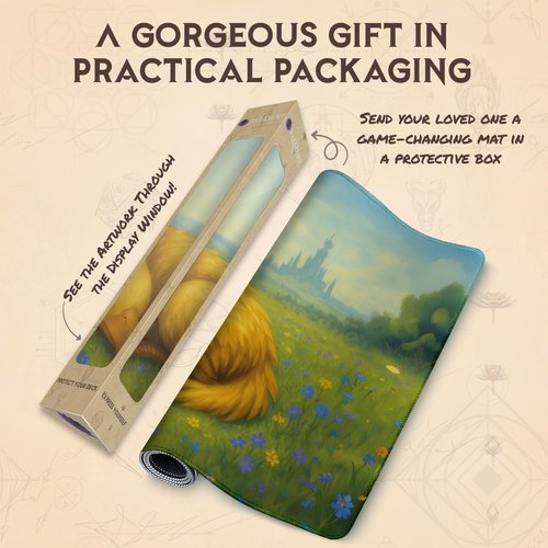 Wizcraft Gaming Guardian of Dreams (Stitched) - MTG Playmat - Compatible with Magic The Gathering Playmat - Play MTG, YuGiOh, TCG - Original Play Mat Art Designs & Accessories