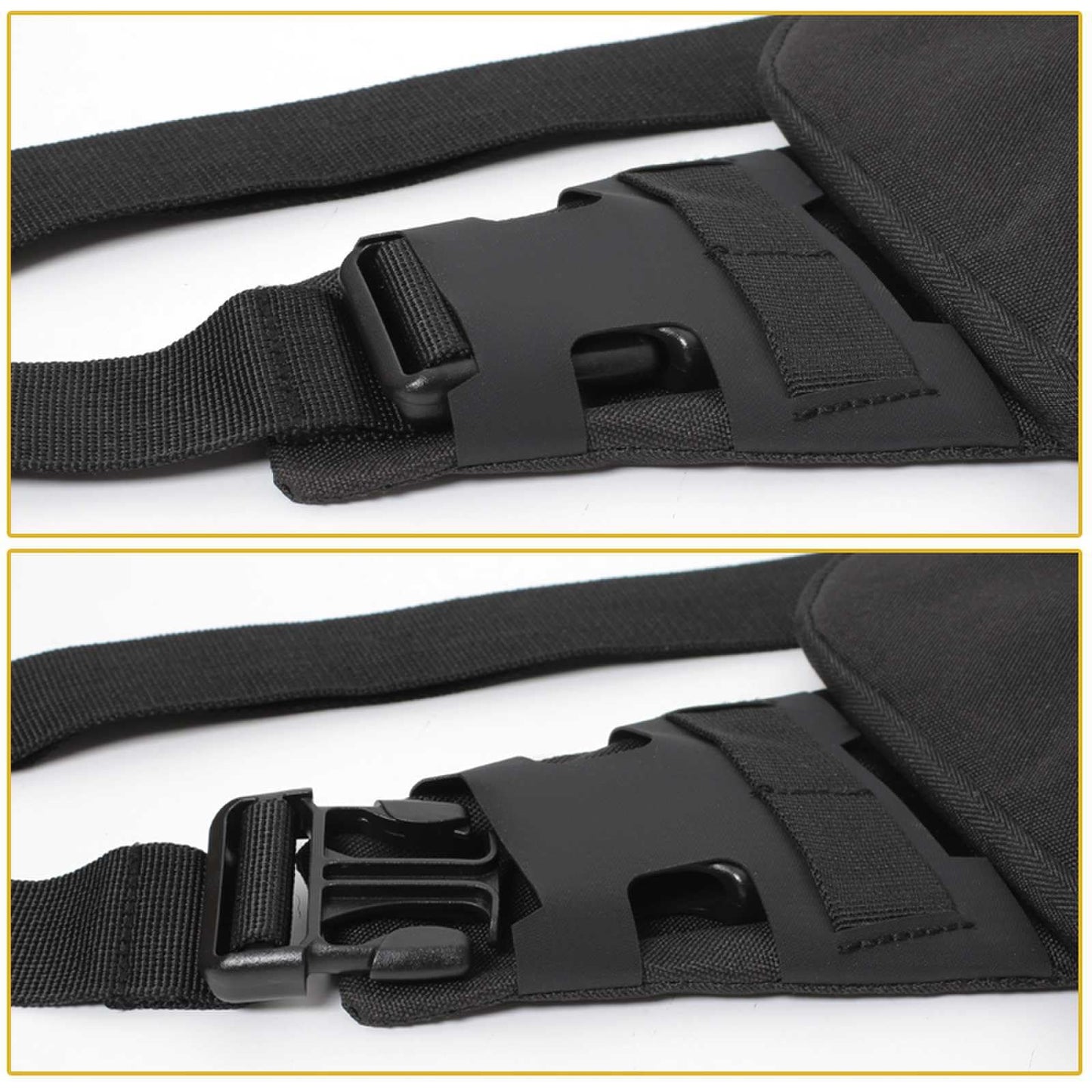 Vdones CCW Concealed Carry Chest Bag with Gun Holster, Adjustable Tactical Sling Bag Crossbody EDC Gun Carry Bag for Men