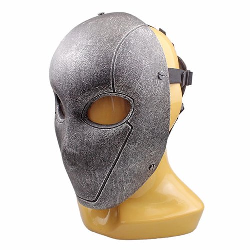 Gbyork GFRP Airsoft Full Face Paintball Mask with PC Lens Eyes Halloween Party Cosplay Costume Mask Props (Silver)