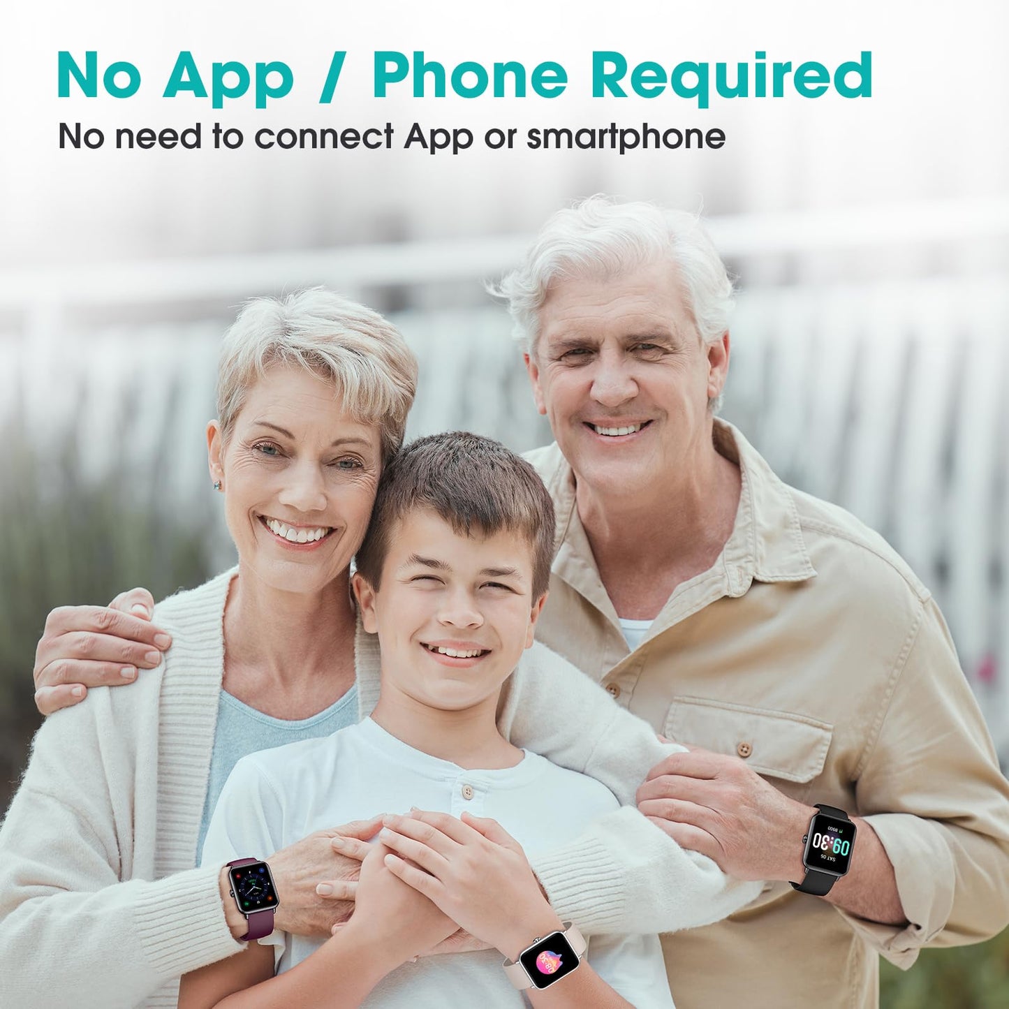 Pedometer Watch Senior Friendly No App No Phone Required, Fitness Tracker