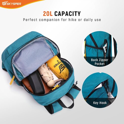 SKYSPER 20L Hiking Backpack Lightweight Travel Backpack for Women Men, Hiking Daypack Small Day pack for Travel Camping Sport