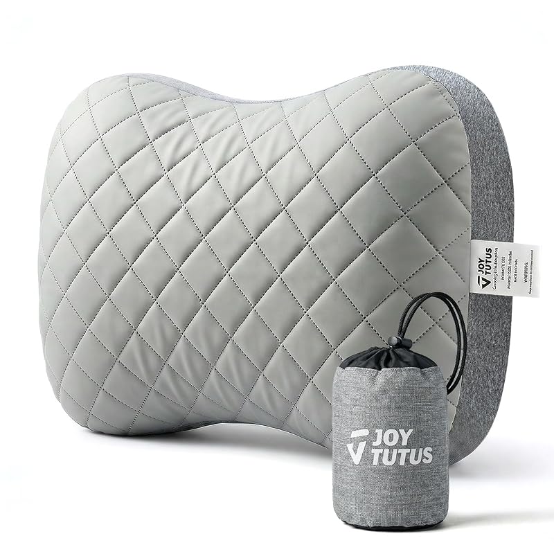 Ultralight Inflatable Camping Pillow with Removable Cotton Cover