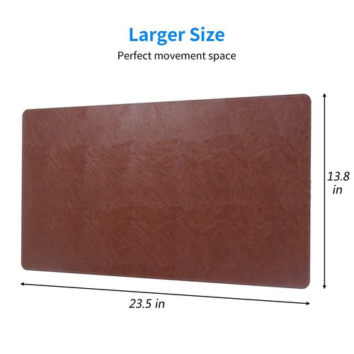 MTG Playmat Vegan Leather TCG Playmat Board Game Card Game Trading Card Game Play Mat Desk Pad Hand Stitched Edges Both Sides Leather Smooth Soft Luxurious and Textured 23.5x13.8in