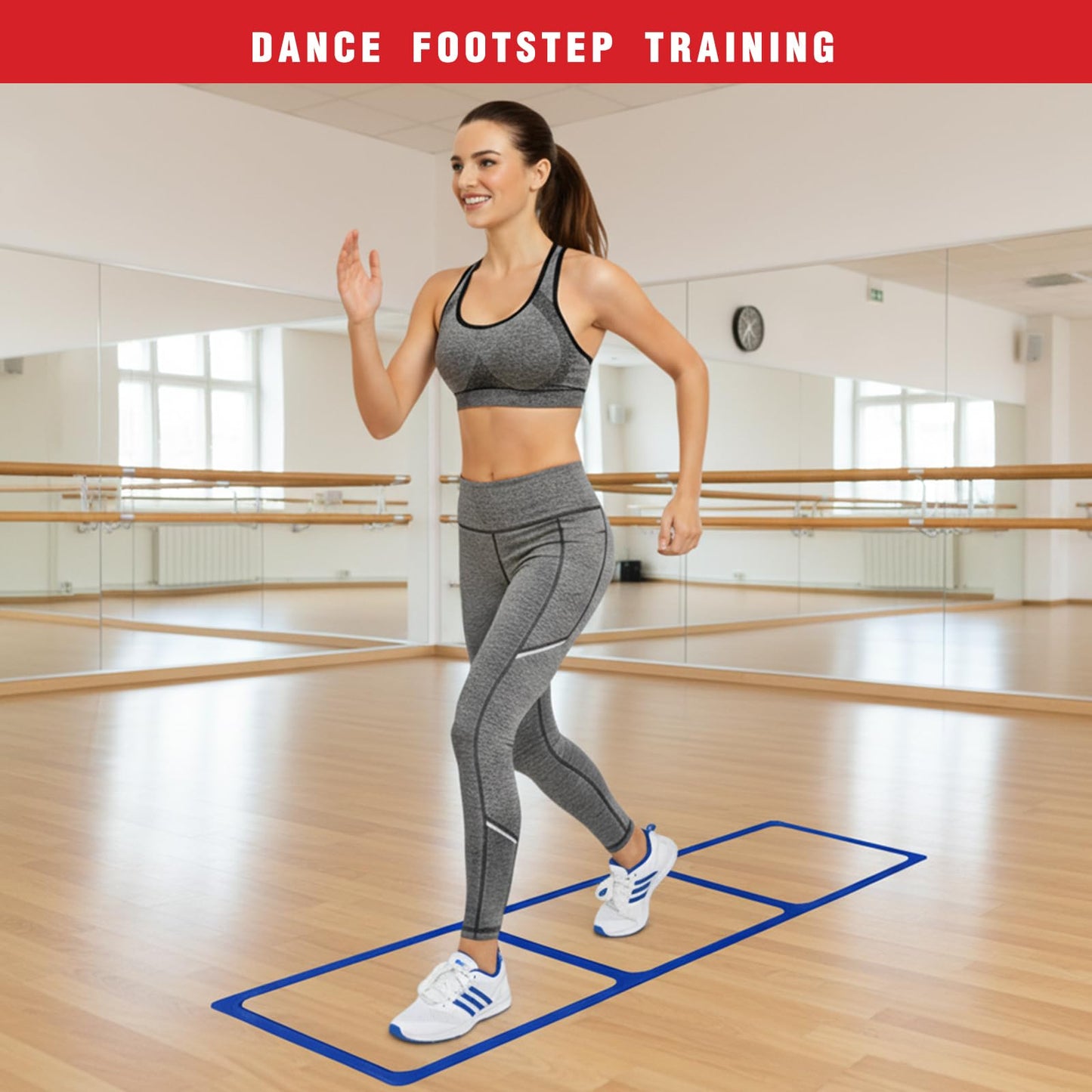 bibahala One-Piece Silicone Agile Ladder 1 PC Suitable for Sports & Fitness Step Training Soccer Footwork Practice Street Dance Step Training Auxiliary Kit for Various Indoor and Outdoor Floor Areas