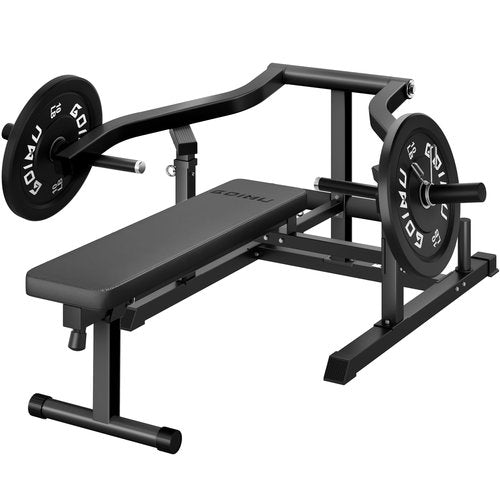 GOIMU Chest Press Machine, Z1-PRO Weight Bench Press Machine with Independent Arms, Adjustable Flat Incline Bench Press for Chest, AB Workout Home Gym Equipment(Black)