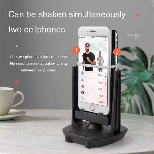 Pedometer Compatible with Go Walker, Mobile Swing Accessory Incubator, Joystick Fast Pedometer Money Making Device (Silent Version, USB Power Supply Supports 2 Mobile Phones)