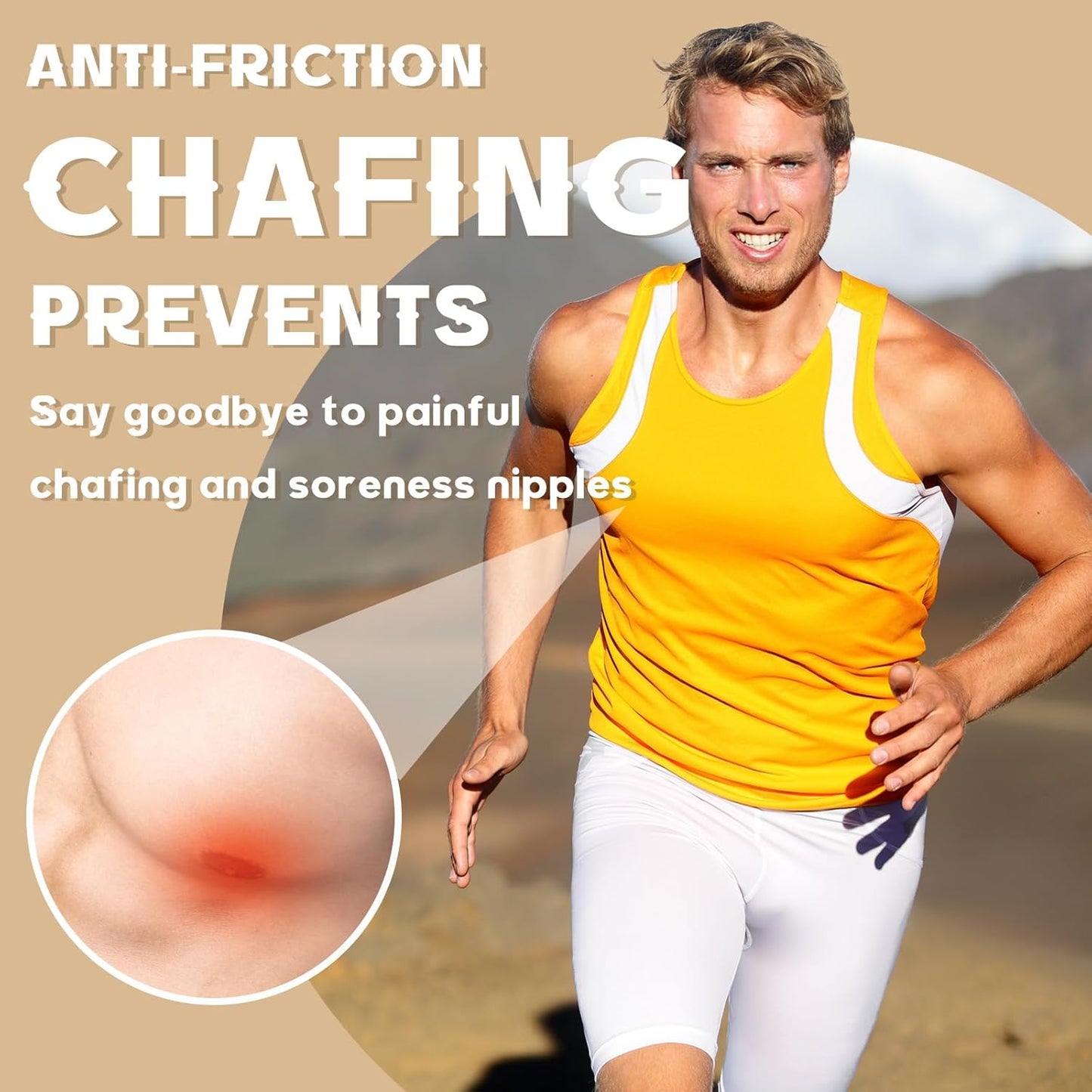 200pcs(100 Pairs) Mens Nipple Cover, Nipple Covers for Men No Show Guard Men Anti Chafing Running Nip Protector Hider Tape for Running, Fitness, Daily Wear