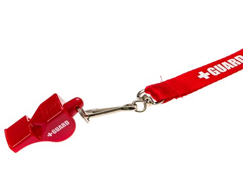 BLARIX Guard Whistle and Lanyard with Print (Red and Red)