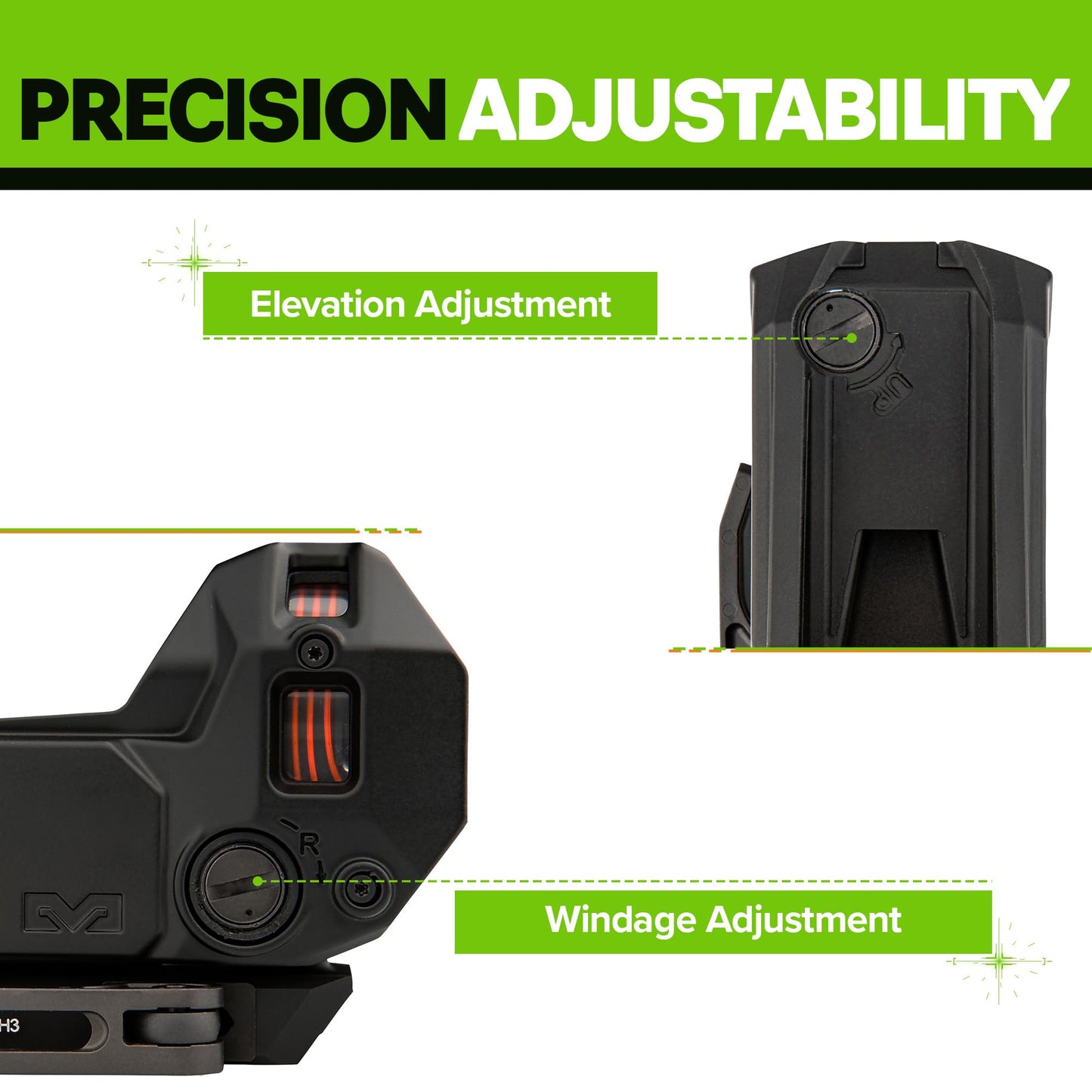 Meprolight Mepro M22 Self-Illuminated Reflex Sight, 3.5/40 MOA Bullseye, Amber Reticle, Fiber-Optic & Tritium, Night Vision Compatible, Rugged Design (56223200)