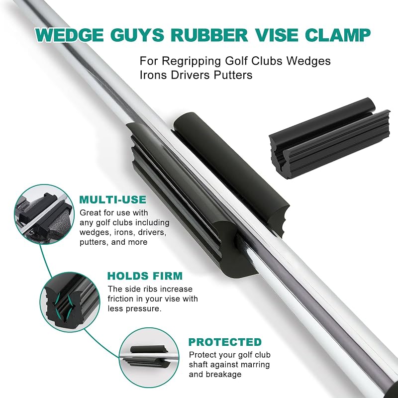 Golf Grip Replacement Kit with Vise & Removal Tools - 13 Adhesive Strips