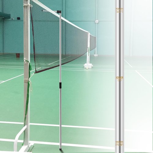 Motionchic Volleyball Net Measure Pole 4 Pre-Set Precise Height Retractable Volleyball Official Referee Equipment for Men's, Women's, Coed and Junior Outdoor Training