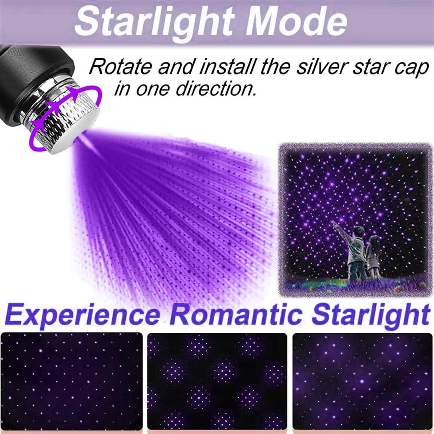 Purple Laser Pointer, High Power Laser Pointer, Suitable for Tv/LED/LCD Screen Demonstrations, Outdoor Exploration, and Construction Projects, with USB Charging Option