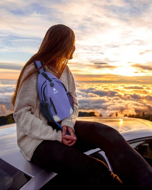 VPBAGE Sling Bag for Men Women, Crossbody Hiking Daypack/Chest Bag/Shoulder Bag, Small Backpack Travel, with Chest Phone Holder