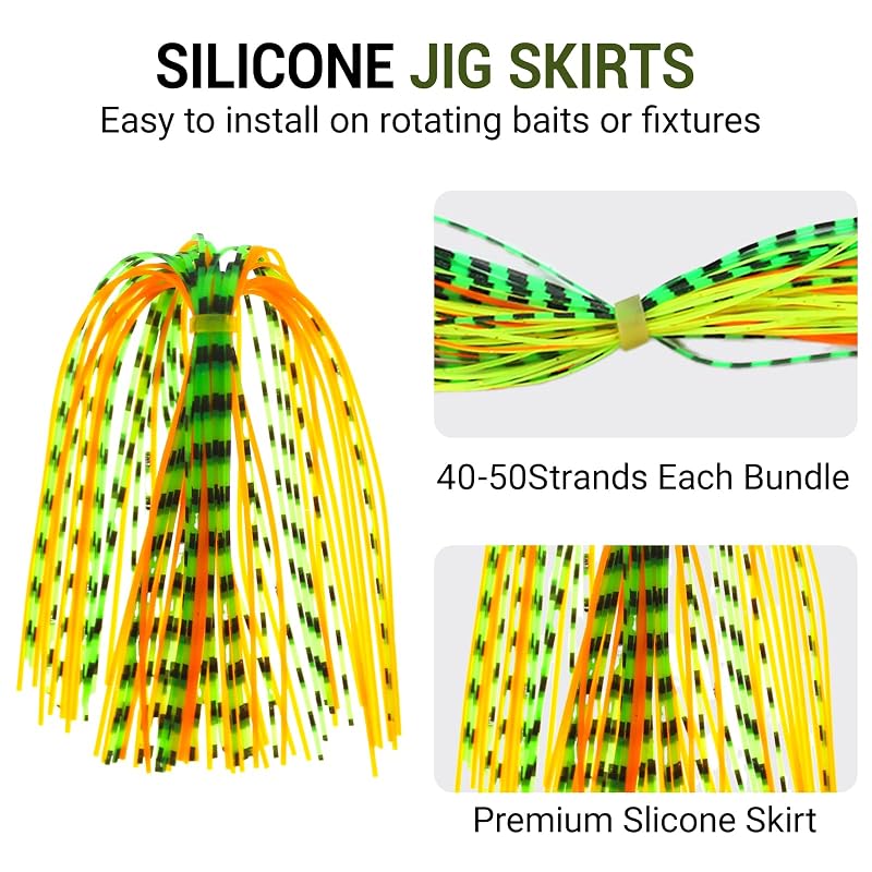 25-Color Silicone Fly Tying Material Set – 5.1" Strands for Lures, Jigs & Skirts (Variation: 25 colors)