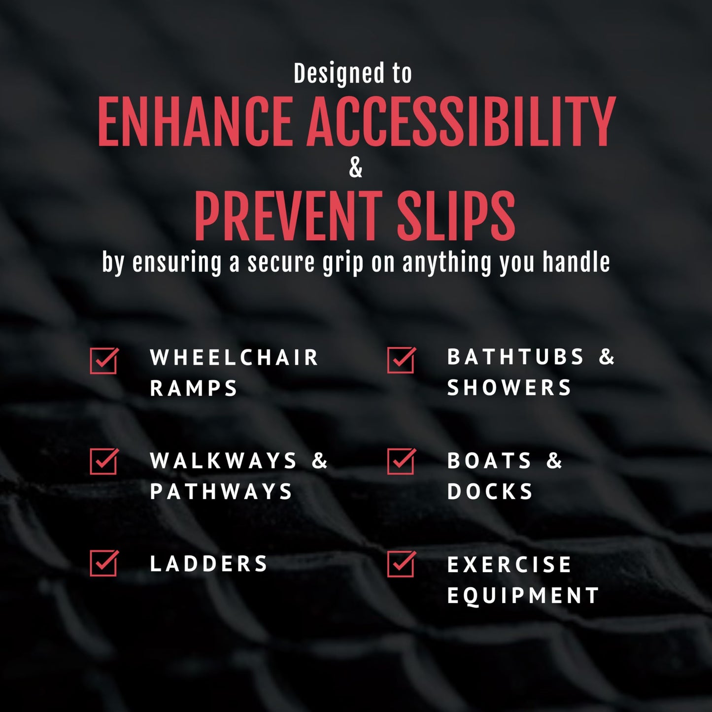 CATTONGUE GRIPS Non-Abrasive Grip Tape Roll - 1” Wide Heavy-Duty, Waterproof Anti-Slip Tape for Wrapping Tools, Grab Bars, Gym Equipment & More - Indoor & Outdoor Non-Skid Solution (Black, 10ft)