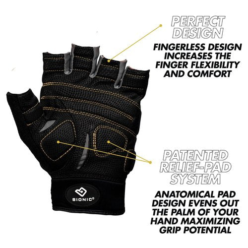 Men's Beastmode Half Finger Fitness Gloves (Large)