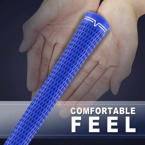 KINGRASP Golf Grips, Standard/MidSize 5 Colors for Choice, Rubber Golf Club Grips Golf Grips Kit