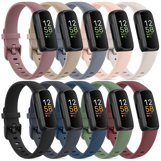 10 Pack Fitbit Inspire 3 Bands - Soft Silicone Adjustable Sport Replacement Straps for Women & Men (10 Pack A)