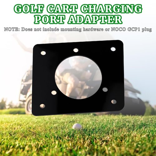 Golf Cart Charging Port Adapter Compatible with Noco GCP1 110v AC 36v EZGO TXT Carts Charging Plug Part Type for Lithium Battery Conversion and On-Board Charging